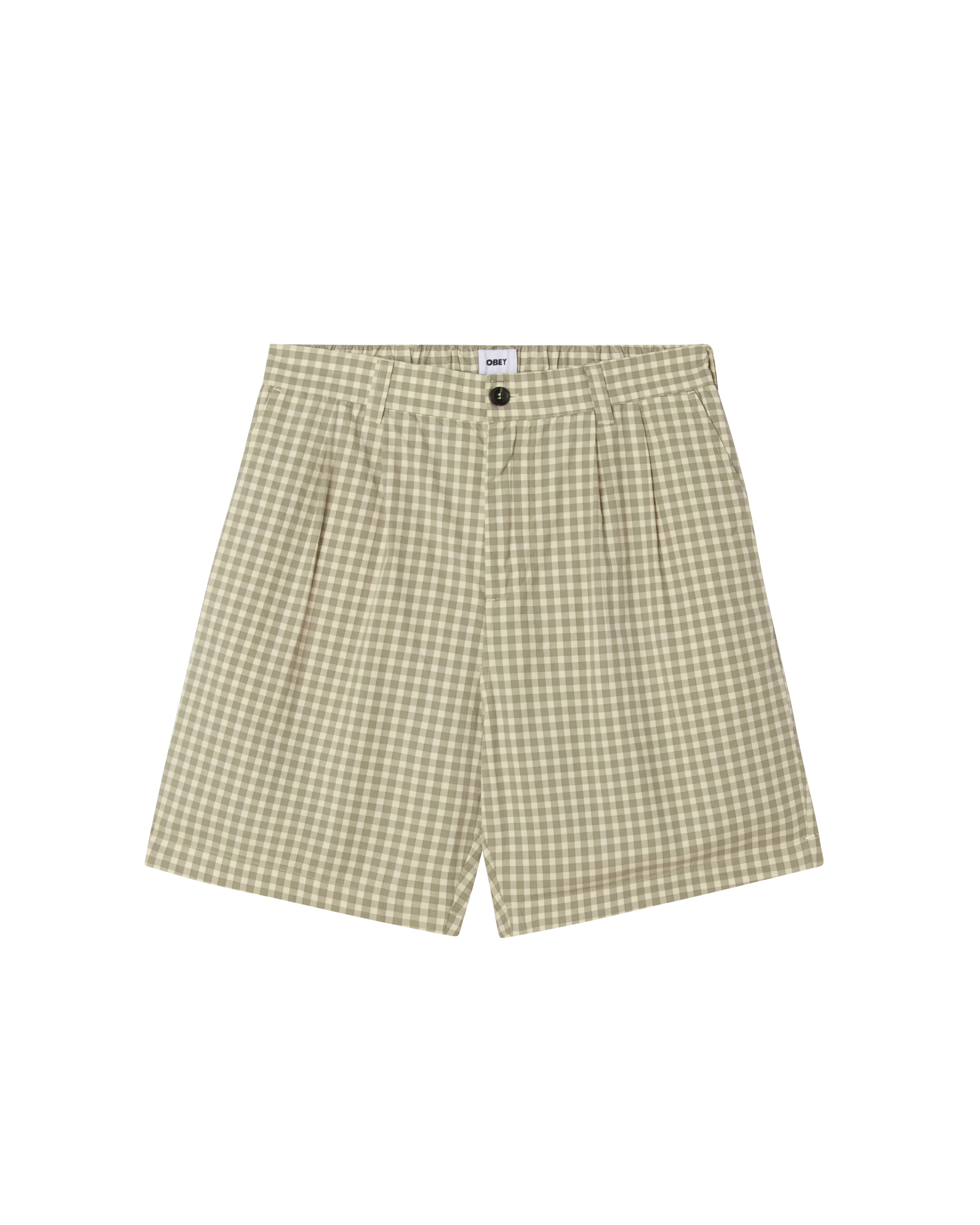 COEN PLEATED PLAID SHORT