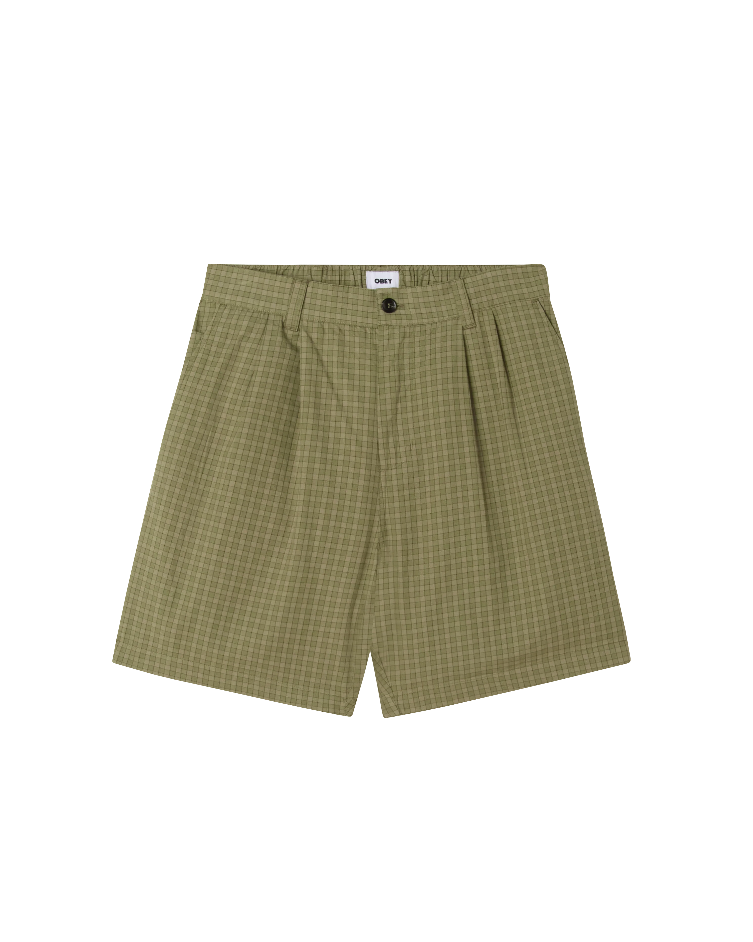 COEN PLEATED PLAID SHORT