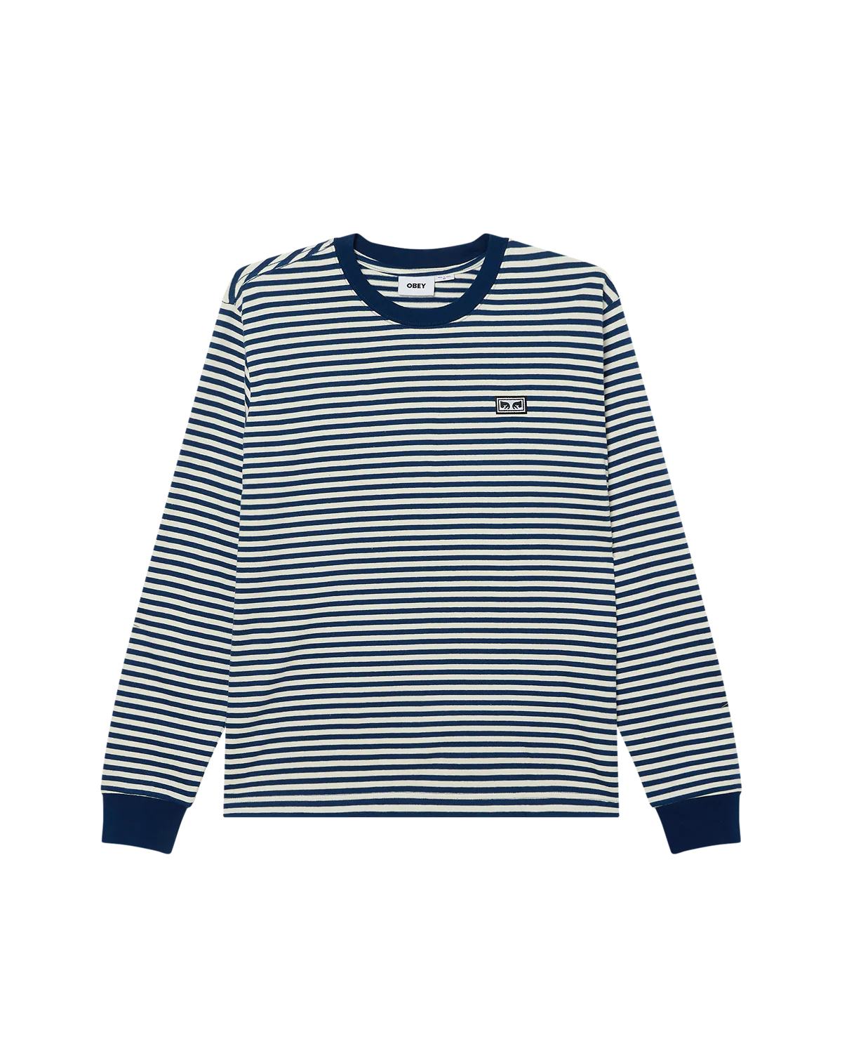 EST. WORKS EYES LS STRIPE SHIRT