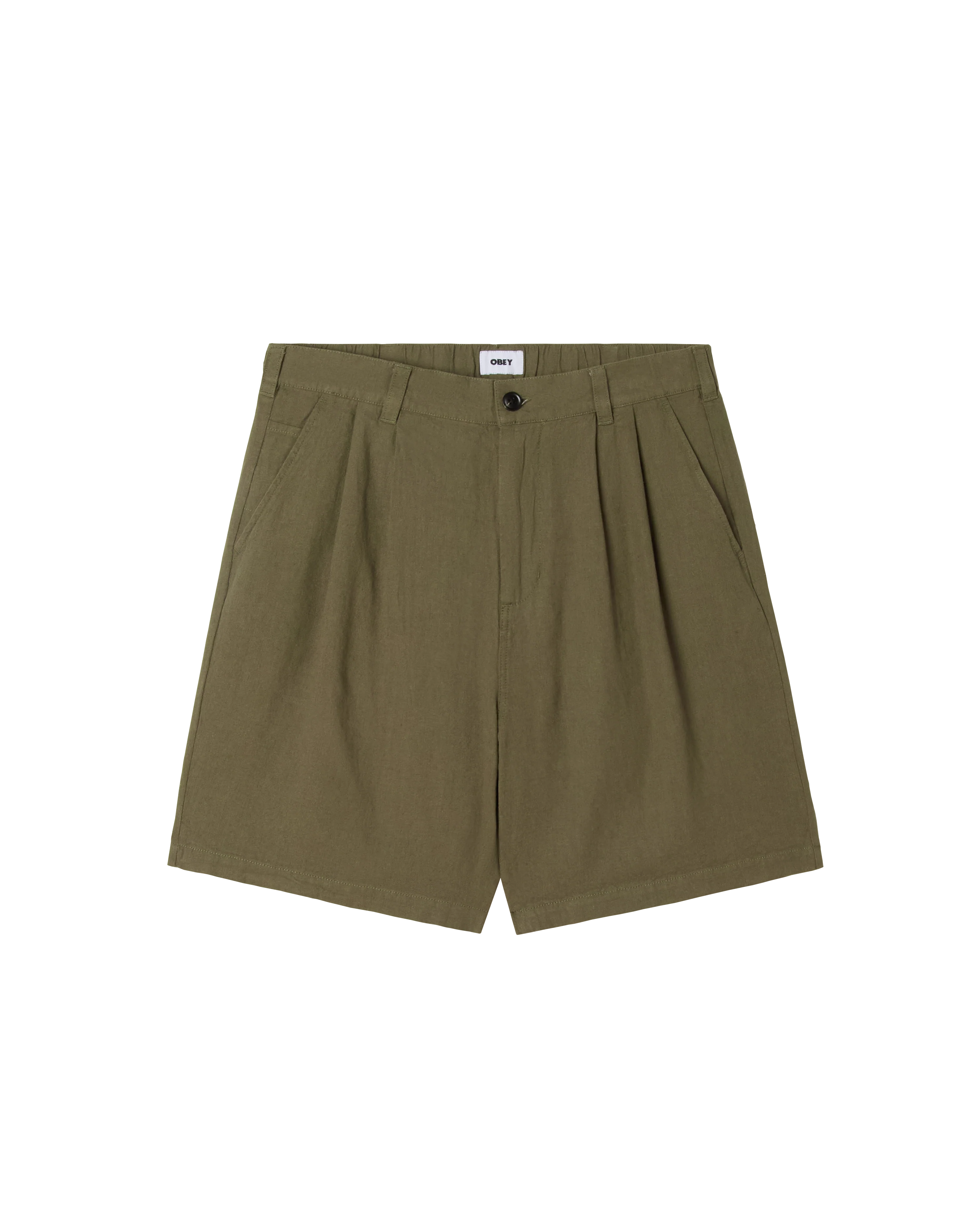 FOSTER PLEATED LINEN SHORT